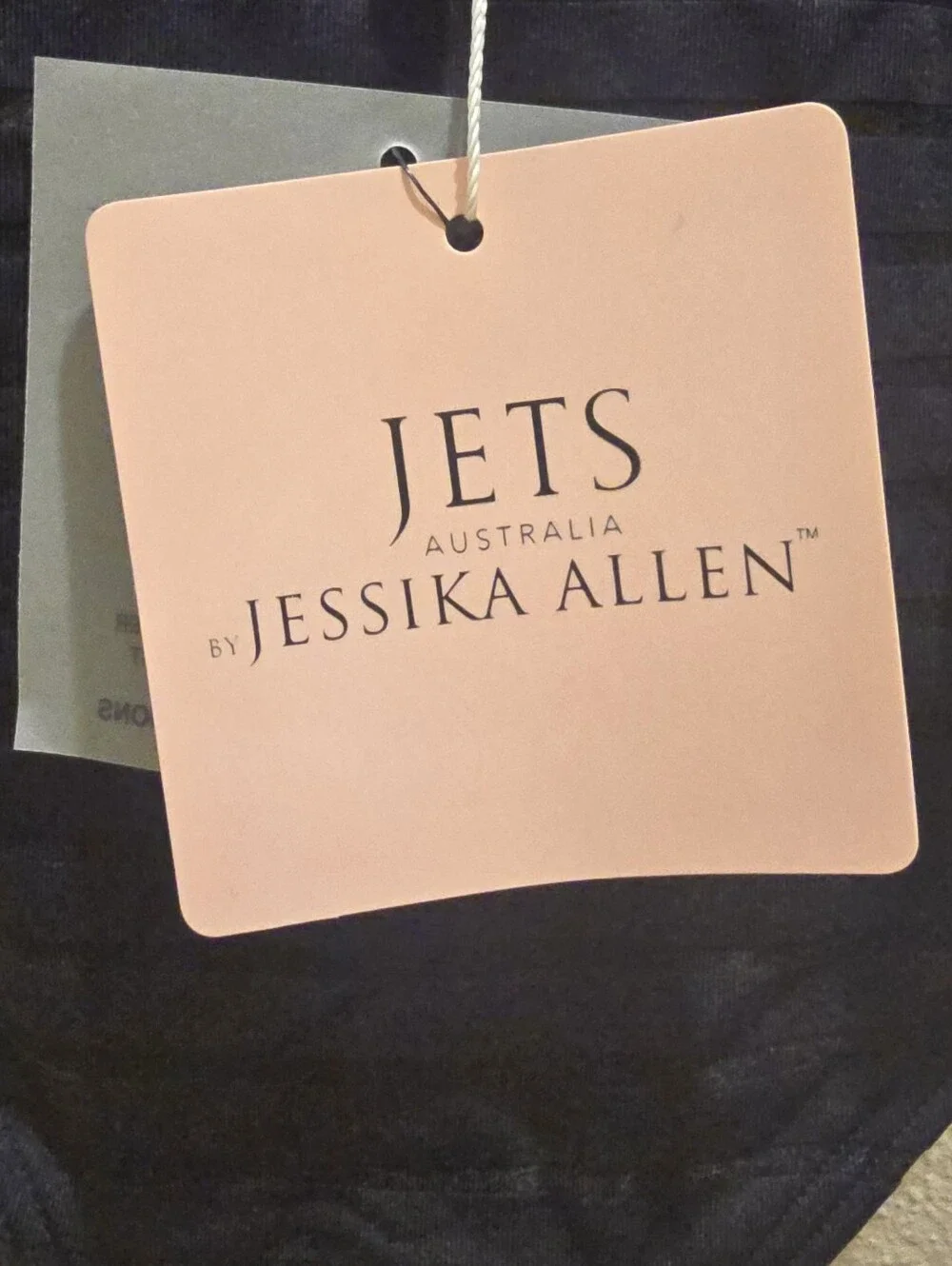 NWT Jets Australia-Jessika Allen Mesh-Trim Swimsuit Black Sz 6